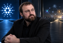 „Cardano first“ ist vorbei: Hoskinson leitet Strategiewechsel ein Charles Hoskinson vor dem Cardano-Logo und einem Netzwerk mehrerer Blockchains