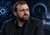 Charles Hoskinson vor stilisierten Symbolen von Cardano und Midnight