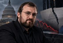 Cardano-Gründer Charles Hoskinson vor dem US-Kapitol nach dem Scheitern des CLARITY Act