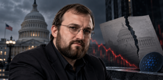 Nach CLARITY-Niederlage: Cardano-Gründer gibt Trump und der Krypto-Lobby Mitschuld Cardano-Gründer Charles Hoskinson vor dem US-Kapitol nach dem Scheitern des CLARITY Act