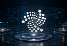 IOTA startet nächstes Upgrade: Protokoll 34 bringt wichtige Neuerungen IOTA-Symbol über einem digitalen Testnet mit vernetzten Validator-Nodes für Protokoll 34