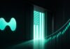 Hyperliquid plant US-Einstieg: Kann HYPE auf 100 Dollar steigen? Hyperliquid-Logo vor stilisiertem US-Portal mit aufsteigendem Kurschart in türkisfarbenen HYPE-Farben als Symbol für den geplanten US-Markteintritt.