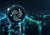 IOTA aktiviert Protokoll 36 im Mainnet: StarfishSpeed ist jetzt live Stilisierter IOTA-Schriftzug aus Lichtpunkten über einem Netzwerk verbundener Validatoren