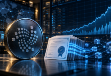 IOTA: TuringCerts-Aktivität steigt in 30 Tagen um 1.028 Prozent IOTA-Symbol, digitale Zertifikate und steigende On-Chain-Aktivität von TuringCerts