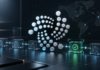 IOTA-Netzwerk mit verifiziertem Checkpoint als Symbol für Proof of Inclusion