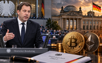 Klingbeil schweigt zur Haltefrist: Kein Krypto-Gesetz im Haushalt Lars Klingbeil vor dem Bundestag mit Bitcoin und Ethereum zum Bundeshaushalt 2027