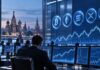 Moskauer Börse startet Bitcoin, ETH, Solana und XRP-Futures Krypto-Futures an der Moskauer Börse mit Bitcoin, Ethereum, Solana, XRP und Tron vor Moskauer Skyline