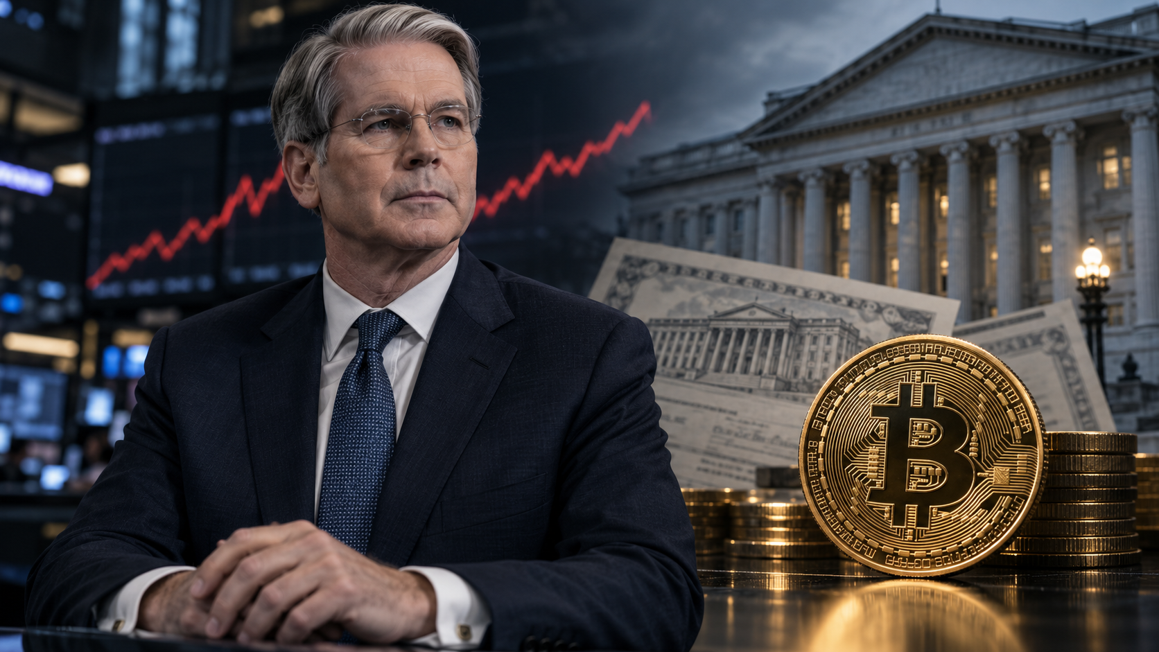 US-Finanzminister Scott Bessent mit Bitcoin und steigenden US-Anleiherenditen