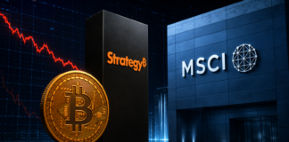 Bitcoin zwischen Strategy und MSCI vor einer fallenden Indexkurve