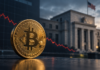 Bitcoin holt CPI-Verluste auf: Fed-Zinserhöhung fast vollständig eingepreist? Bitcoin vor der US-Notenbank mit fallendem Kurschart nach den neuen US-Inflationsdaten