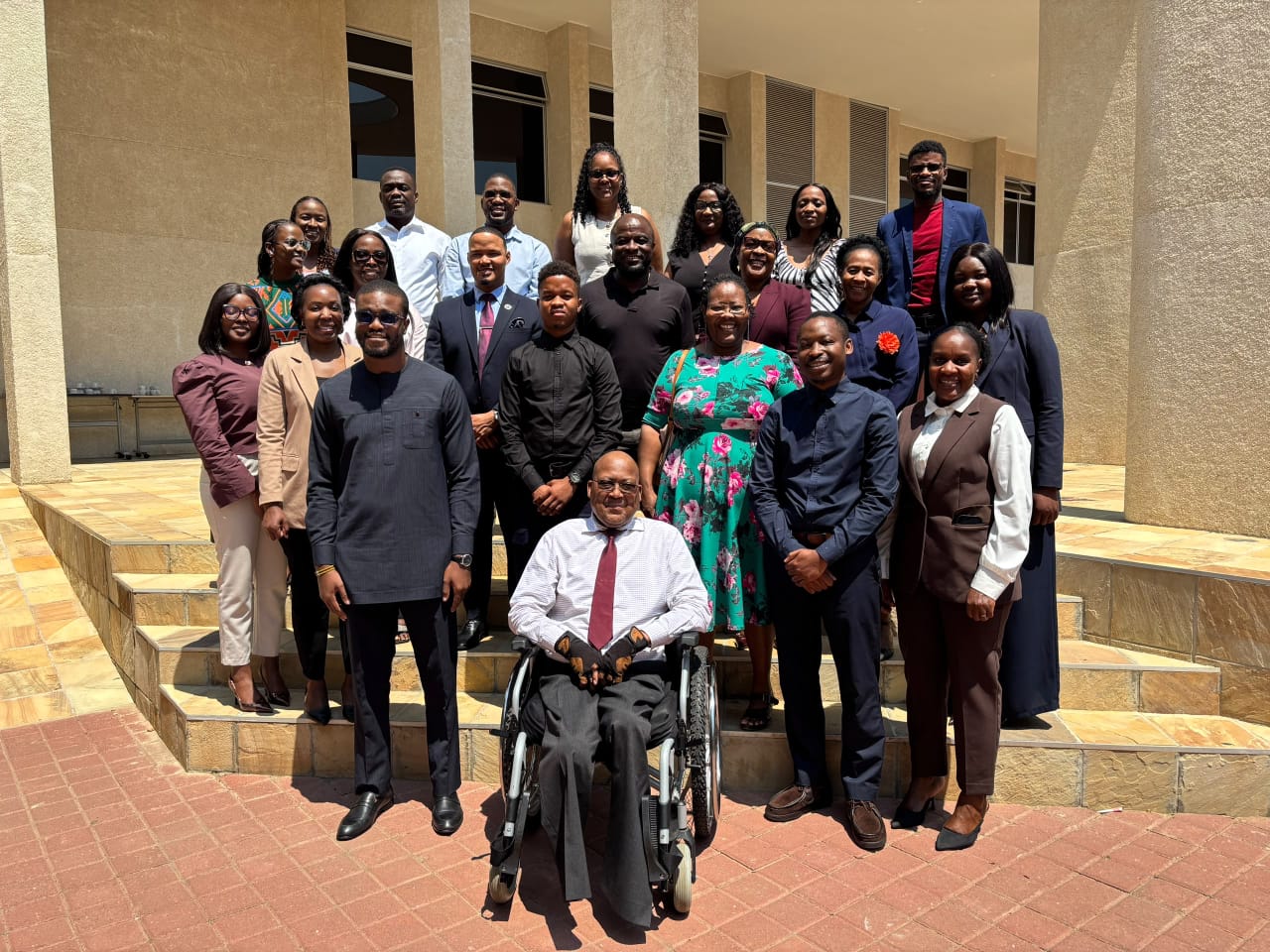 Gruppenfoto der Teilnehmenden des AfCFTA-Digitalhandelsworkshops in Windhoek, Namibia.