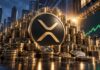 XRP-Symbol vor einem großen Bestand an XRP-Coins als Darstellung der geplanten Evernorth-Treasury