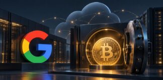 Google arbeitet an Bitcoin-Custody-Lösung für Banken – Start für 2027 geplant Bitcoin und Google Logo