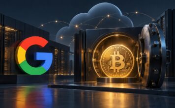 Google arbeitet an Bitcoin-Custody-Lösung für Banken – Start für 2027 geplant Bitcoin und Google Logo