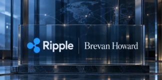Moderne Handelsdesks vor der Skyline von San Francisco als Symbol für Ripples institutionelles Prime-Brokerage