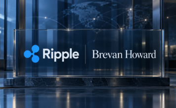 Moderne Handelsdesks vor der Skyline von San Francisco als Symbol für Ripples institutionelles Prime-Brokerage