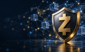 Zcash aktiviert NU7 im Testnet – Mainnet-Start rückt näher Zcash-Schild vor einem digitalen Blockchain-Netzwerk nach der Aktivierung des NU7-Upgrades im Testnet