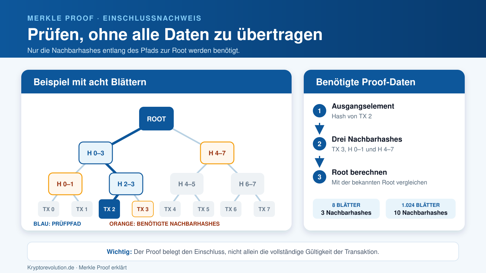 So funktioniert ein Merkle Proof